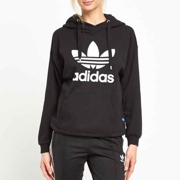 adidas Tops - Adidas Originals Trefoil Oversize Hoodie NWT S